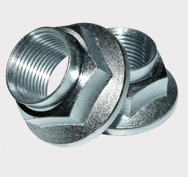 Yamaha YFM CV shaft nut, chrome-plated, OEM replacement, 2 pcs
