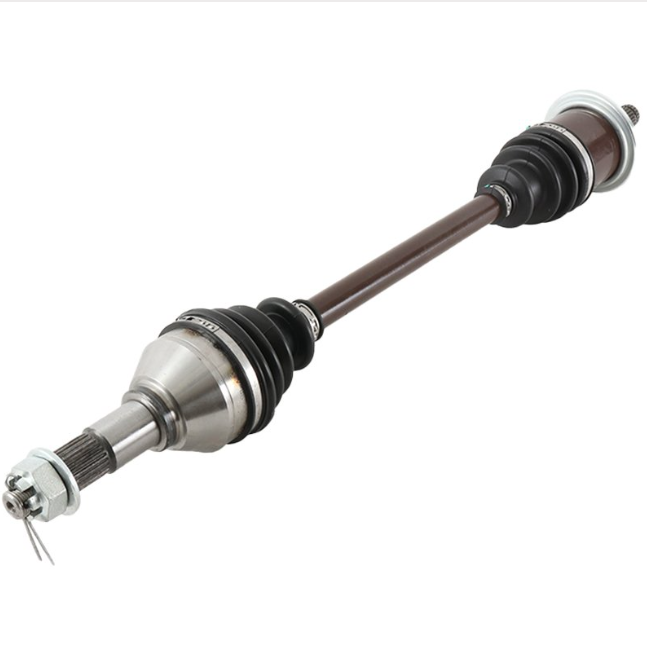 Can-Am Commander front-left CV driveshaft for 800/1000 (2013–2015) with brown shaft and black CV boots