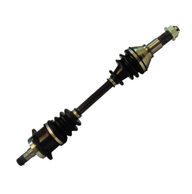 Front Left CV Driveshaft for Can-Am Outlander G1/Renegade by ATV City, black steel axle with rubber boots