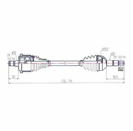 CV shaft complete, front-right for Can-Am Outlander L / Renegade 570 (2015–2018) – ATV City