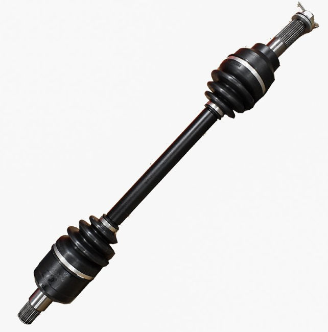 CV driveshaft Kawasaki Mule Pro-DX rear-left, ATV City brand, black with booted joints