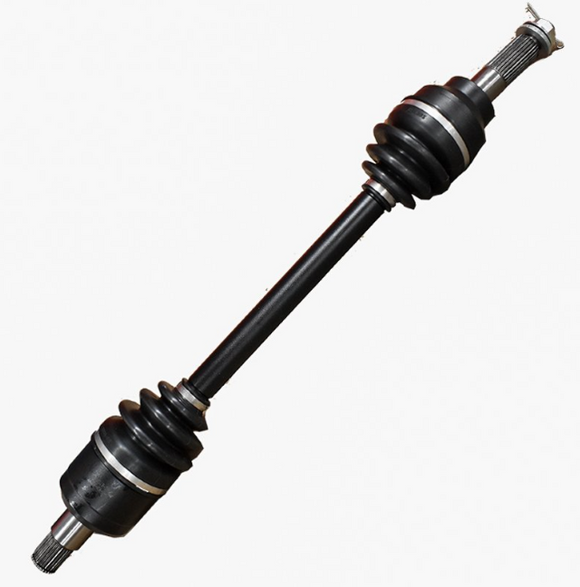 CV driveshaft Kawasaki Mule Pro-DX rear-left, ATV City brand, black with booted joints