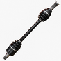 CV driveshaft Kawasaki Mule Pro-DX rear-left, ATV City brand, black with booted joints