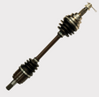 Hyper CV driveshaft for Can-Am Defender rear left/right; complete shaft with black rubber boots