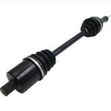 Hyper CV drive shaft for Polaris Sportsman 570, front left/right, 2018–2021; black shaft with rubber boots