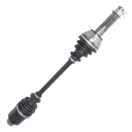 Hyper CV driveshaft complete for Polaris Ranger 6×6 middle axle, black shaft with boots.