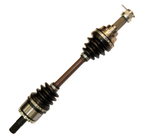 Front CV driveshaft with booted joints and brown shaft