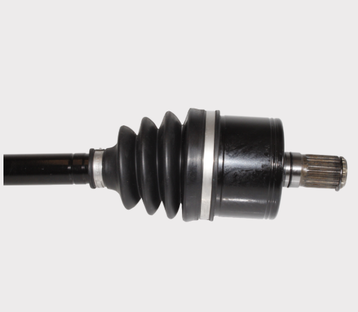 Hyper CV Shaft Complete for CAN-AM Traxter HD10 20-24, rear drive shaft with black rubber boot and splined end.