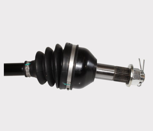 Can-Am Defender 1000 rear CV driveshaft by ATV City, black rubber boot, metal shaft