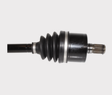 Rear CV driveshaft for Can-Am Defender, complete axle with black rubber boot and splined ends