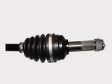 CV driveshaft assembly for Honda TRX520 front-left (2021–2022), black CV boot, splined shaft