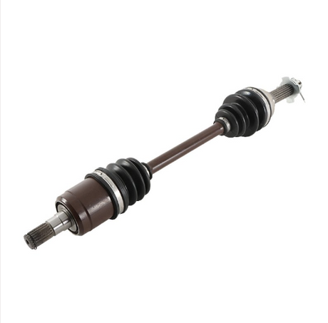 Hyper CV driveshaft front-right for Suzuki KingQuad 400 4WD, brown shaft with black CV boots