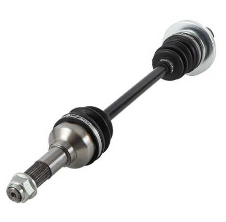 Hyper CV driveshaft complete, rear-left for Yamaha Rhino YXR 450/660/700, black shaft with metal joint