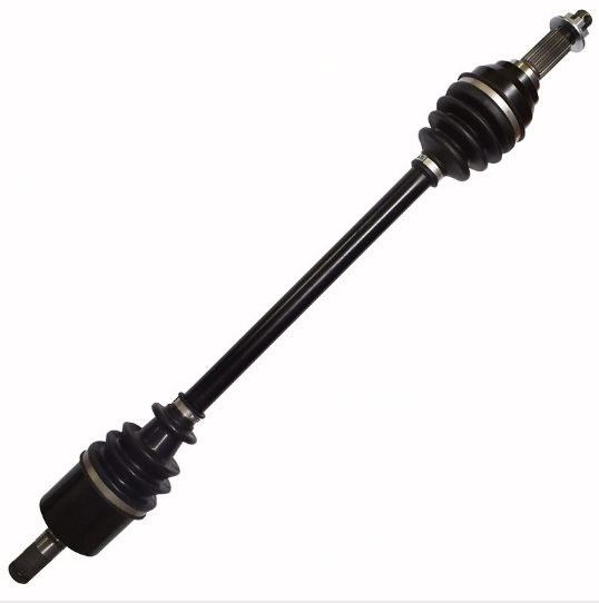 Hyper CV driveshaft, front-left for John Deere Gator 625i/825i/855D/XUV, black with rubber boots