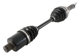 Polaris Sportsman rear CV driveshaft - black metal shaft with rubber boots
