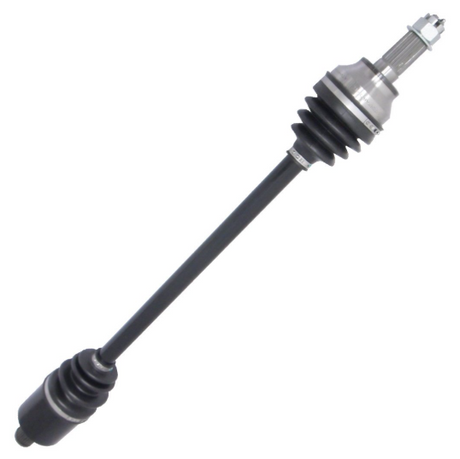 Polaris RZR XP 1000 Turbo CV driveshaft front left/right, 2014–2019, black shaft with metal joints