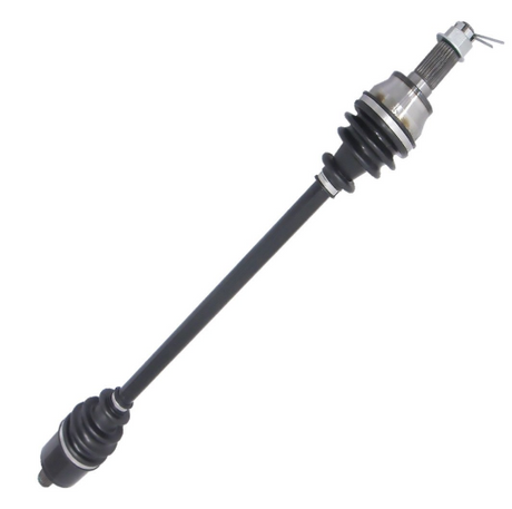 Polaris RZR XP 1000 CV driveshaft – front left/right, black steel shaft with rubber boot