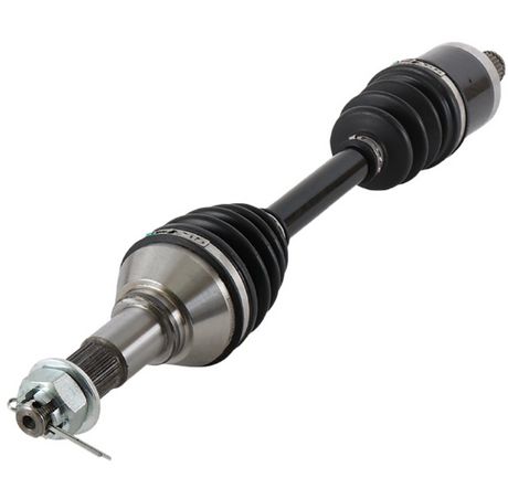 Can-Am Outlander rear-right CV driveshaft (L/570) – ATV City, metal shaft with black rubber boots.