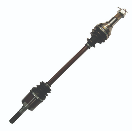 Polaris Ranger rear CV driveshaft, complete unit for 570/900/1000 Diesel – ATV City, brown shaft with black boots