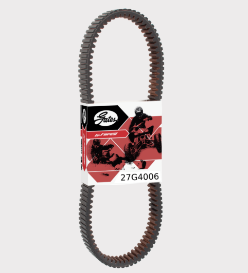 Gates G-Force Workhorse 27G4006 CVT drive belt for Polaris Sportsman 570, brown toothed belt