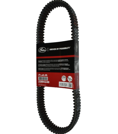 Gates G-Force Redline 23R4140 CVT drive belt, black belt with red/black packaging label.