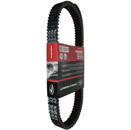 Gates G-Force Redline 33R3836 CVT drive belt for Polaris Ranger 900 Diesel (2010–2014), black belt on red packaging