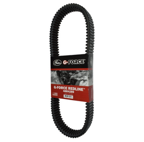 Drive belt Gates G-FORCE REDLINE CVT 48R4289 in packaging; black belt with red label