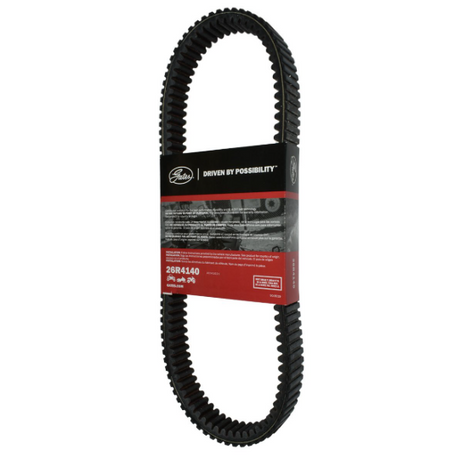 Gates REDLINE CVT drive belt 26R4140, black ribbed belt with red packaging