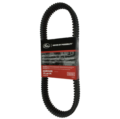 Gates REDLINE CVT drive belt 21R4140 for Polaris RZR XP 900/XP 1000 MRZR, black toothed belt in Gates packaging