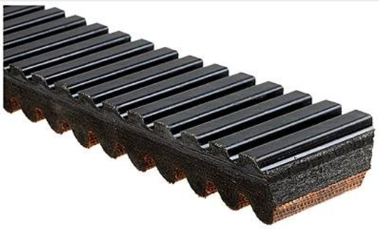 Gates G-Force CVT drive belt 93G3499 for Kawasaki KVF300 Brute Force 300; black belt with orange underside
