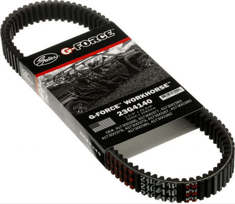 Drive belt: Gates G-Force Workhorse CVT 23G4140 for Polaris ACE/Ranger