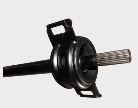 Complete front prop shaft for Polaris Ranger XP 1000/Ranger 902D, black steel, ATV City, OEM 1334482