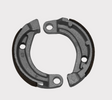 Brake shoe set MBS2338 for Yamaha Raptor by ATV City, pair of gray curved brake shoes