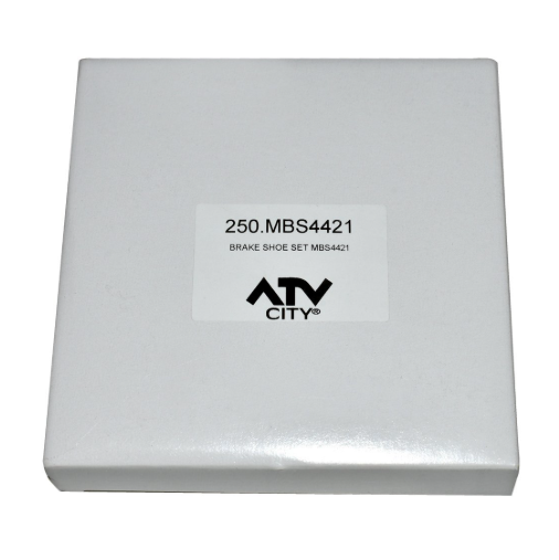 Brake shoe set in a white box with ATV City logo and MBS4421 label