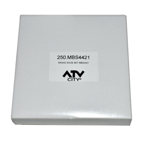 Brake shoe set in a white box with ATV City logo and MBS4421 label