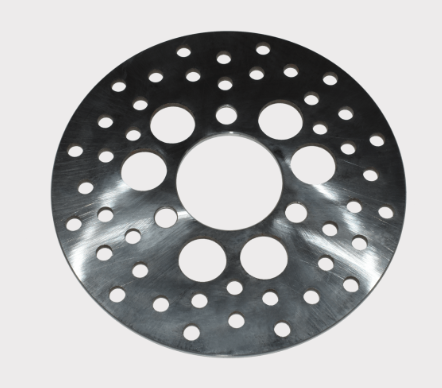 Front brake disc rotor for Kawasaki KLF300 Bayou 300 (1986–2004), OEM 41080-1171, metal finish, ATV City