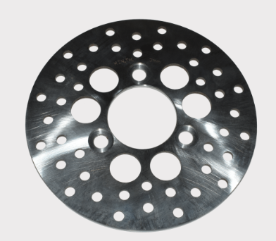 Front brake disc for Kawasaki KLF300 Bayou 300 (1986–2004), OEM 41080-1171, perforated steel rotor by ATV City