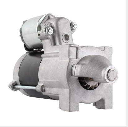 Starter motor for John Deere Gator XUV550/XUV560 models with metal body and black housing