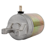 Starter motor for Suzuki LT-R450 ATV by DGT Agri, metallic silver cylindrical body.
