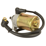 Starter motor for Polaris Outlaw 50 / Scrambler 90 / Sportsman 90 / Predator / E-Ton 90, gold housing, black cables