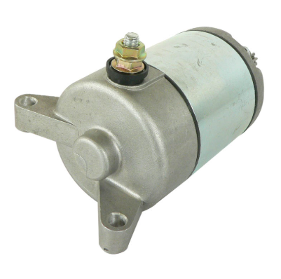 Starter Motor for Yamaha YFZ450 ATV (2004–2013), silver metal housing