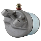 Starter motor for Honda TRX350D Fourtrax by DGT Agri, grey body with blue end housing