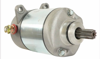Starter motor for Honda TRX250 Recon/Sportrax/TRX250X, silver metal body, DGT Agri