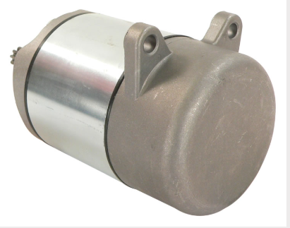 Starter motor for Honda TRX250 Recon/EX/Sportrax/TRX250X, silver metal housing