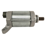 Starter motor for Yamaha Grizzly 450 2011–2014, silver metal body with drive gear, DGT Agri