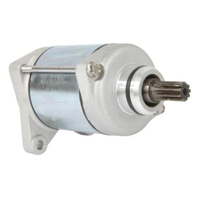 Starter motor by DGT Agri for Honda TRX250TE/TRX250TM Fourtrax Recon, silver housing