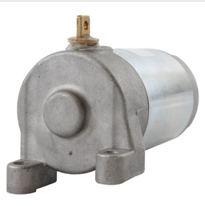 Starter motor for Yamaha Raptor 250 / XT250 with silver metal body and mounting lugs