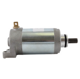 Starter motor for Yamaha Raptor 250 / Raptor 250 SE / XT250, silver metal body with exposed shaft