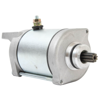 DGT Agri starter motor, silver metal finish, for Arctic Cat/Can-Am/Kymco/Massey Ferguson 250–300
