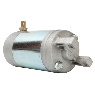 Starter motor for Yamaha YFA1 Breeze / YFM125G Grizzly 125 ATV, silver metal body with mounting tabs